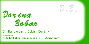 dorina bobar business card